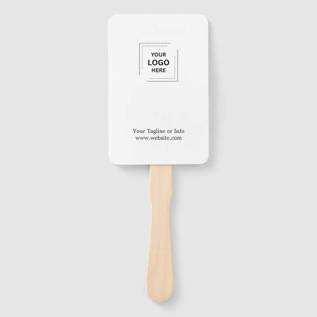 Modern Custom Event Branding Style Hand Fan (Front)