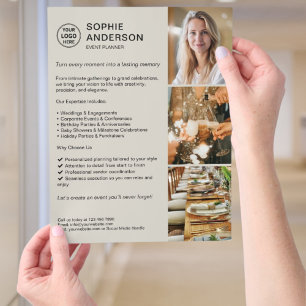 Modern Custom Event Planner Promotional Flyer