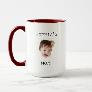Modern custom face gift for new mom birthday gift  mug