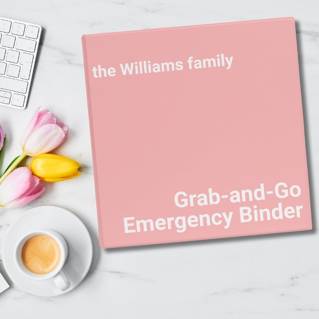Modern Custom Family Emergency Photo Template Binder (Creator Uploaded)