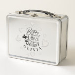 Modern Custom Gifts For Daughter Metal Lunch Box<br><div class="desc">This minimalist birthday design is created for a daughter and can also be used for a granddaughter, niece, or anyone who is like a daughter, making it suitable for gifting from parents, grandparents, aunts, uncles, or anyone celebrating a daughter-like bond. The design features clean calligraphy, refined typography, and simple, well-balanced...</div>