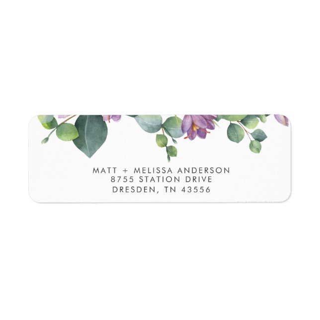 Modern Custom Greenery Botanical Eucalyptus (Front)
