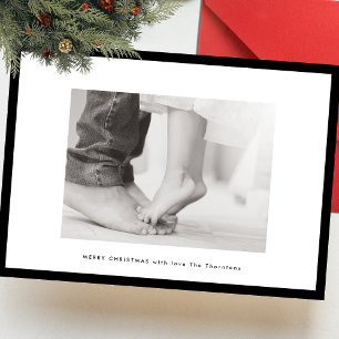 modern custom greeting colour photo frame christma holiday card