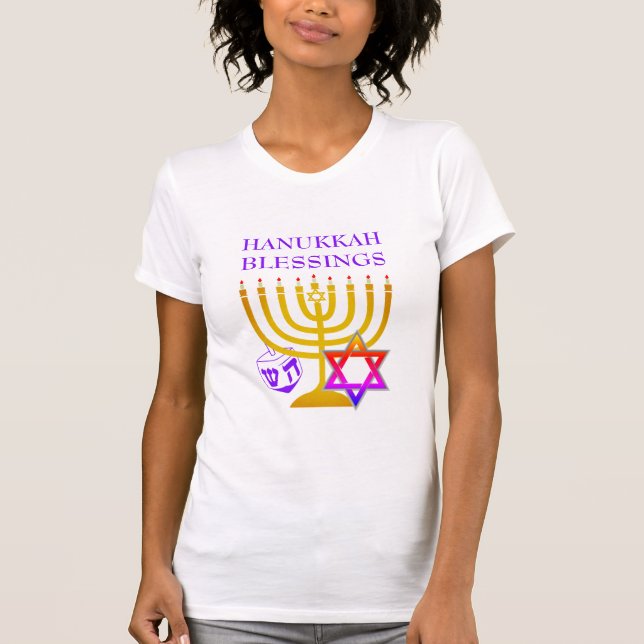 Modern Custom HANUKKAH T-Shirt (Front)