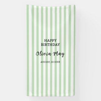 Modern Custom Happy Birthday First Birthday Party Banner