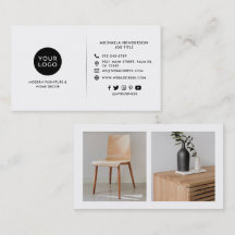 Modern Custom Logo, 2 Product Photos & Socials