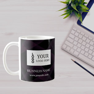 Modern Custom Logo and QR Code Business Card Coffee Mug
