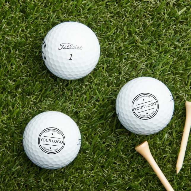 Modern Custom Logo Business Logo Company  Golf Balls (Insitu Grass)