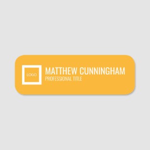 Modern Custom Logo Employee Name Job Title Tag