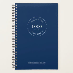 Modern Custom Logo website Royal blue Branded Planner