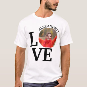 Modern Custom love photo template T-Shirt