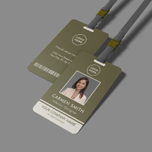 Modern Custom Luxury Olive Green with logo Badge