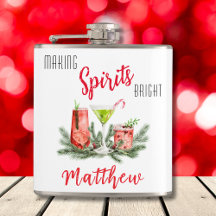 Modern Custom Making Spirits Bright Holiday
