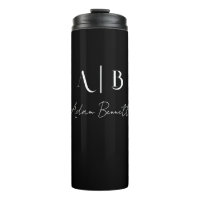 Modern Custom Monogram Initials Name Black