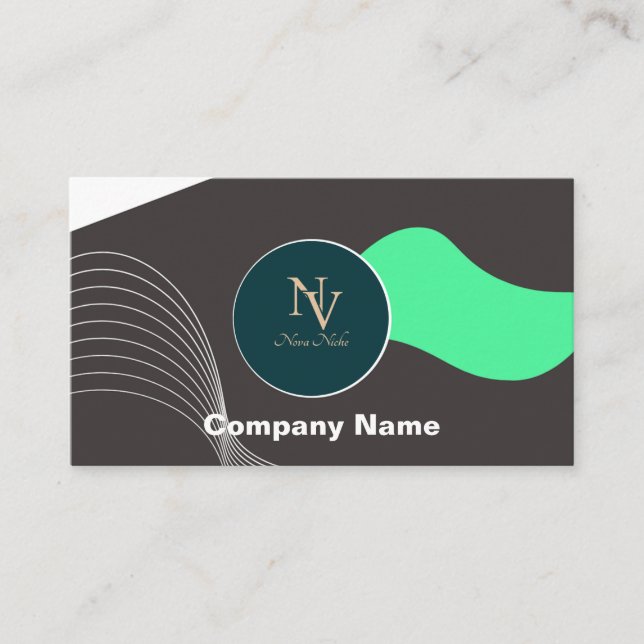 Modern Custom Personalized Business Card (Front)