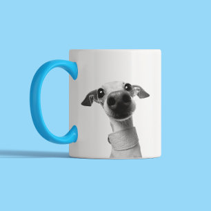 Modern Custom Pet Photo   Meeko Two-Tone Coffee Mug