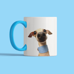 Modern Custom Pet Photo   Meeko Two-Tone Coffee Mug