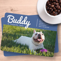 Modern Custom Pet Puppy Dog Photo Birthday