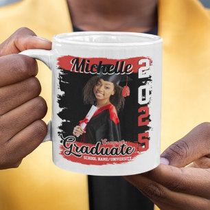 Modern Custom Photo and Name Graduation Gift  Coffee Mug