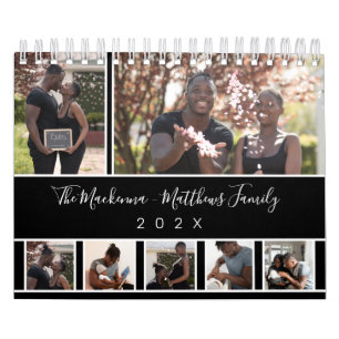 Modern Custom Photo Collage Create Your Own 2022 Calendar
