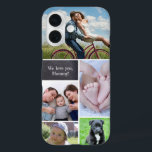 Modern custom photo collage phone case<br><div class="desc">Personalize this phone case for mom with her favourite photo. Fill the photo collage she can look at each day. Include photos of the kids,  pets,  spouse,  the whole family.</div>