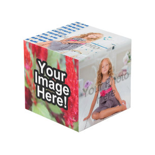 Modern Custom Photo Cube Desk Accessory