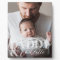Modern Custom Photo Daddy & Baby Name Keepsake