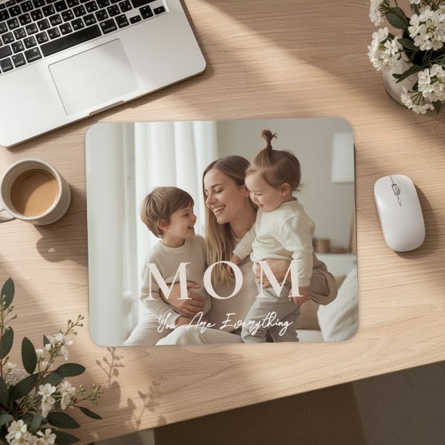 Modern Custom Photo MOM Desk Mouse Pad (Creator Uploaded)
