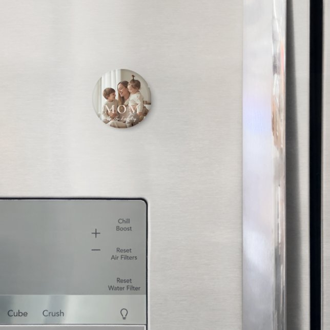 Modern Custom Photo MOM Mothers Day Magnet (In situ (réfrigérateur))