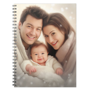Modern Custom Photo Personalized Gift Notebook