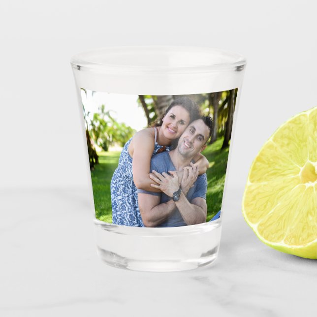 MODERN CUSTOM PHOTO SHOT GLASS GLASSES (Front)