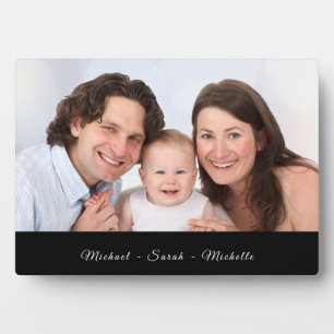Modern Custom Photo Tabletop Plaque with Easel