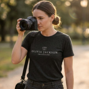 Modern Custom Photographer Name Photography Love Tri-Blend Shirt