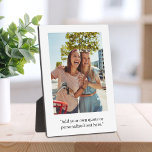 Modern Custom Quote Photo Plaque<br><div class="desc">Create your own custom quote and photo plaque home decor. Features your personalized text in modern typography and one of your favourite pictures.</div>