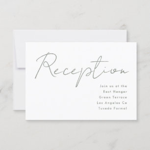 Modern Custom Rehearsal Dinner Sage Green White Invitation