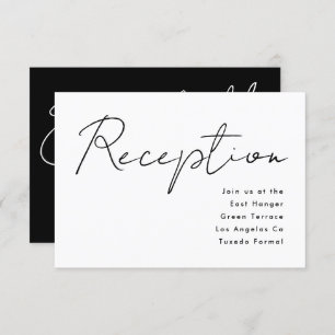 Modern Custom Rehearsal Dinner Wedding Reception I Invitation