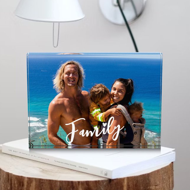 Modern Custom Simple Family Heart Photo Gallery Block (Creator Uploaded)