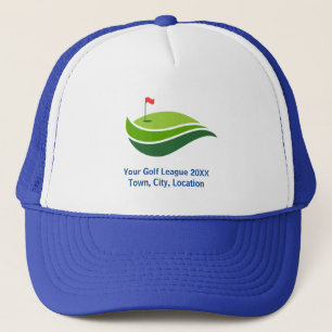Modern Custom Text Golf Hat – Personal League/Club