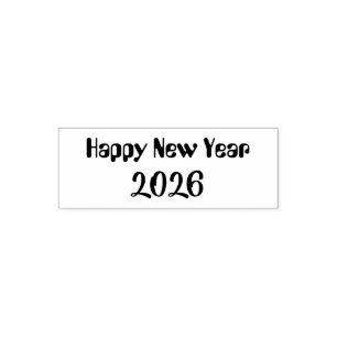 Modern Custom Text Happy New Years Self-inking Stamp