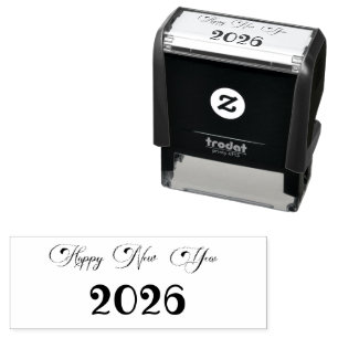Modern Custom Text Happy New Years Self-inking Stamp