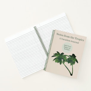 Modern Custom Tropical Vacation Journal