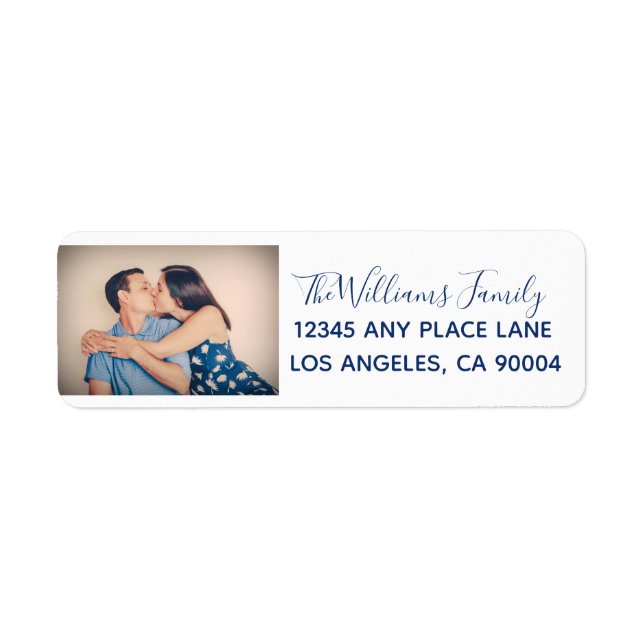 Modern Custom Wedding Couple Photograph (Front)