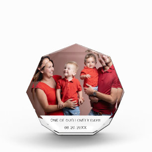 Modern Custom Wedding Graduation New Baby Gift Photo Block