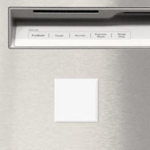 Modern Custom white simple Design Add Photo /Text Magnet