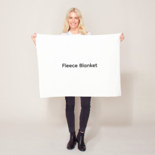 Modern Custom with Your Photo or Text Fleece Blanket