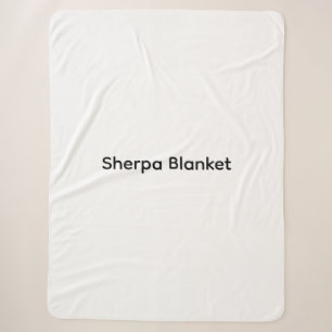 Modern Custom with Your Photo or Text Sherpa Blanket