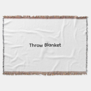 Modern Custom with Your Photo or Text Throw Blanket