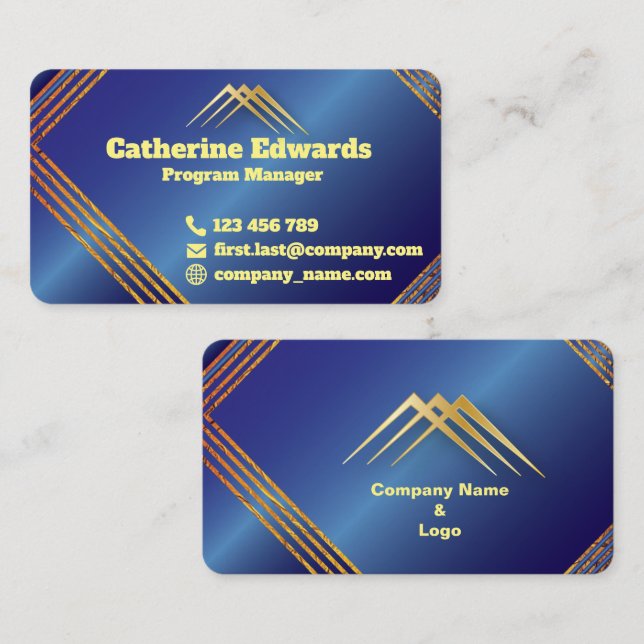 Modern Customizable Business Card (Front/Back)