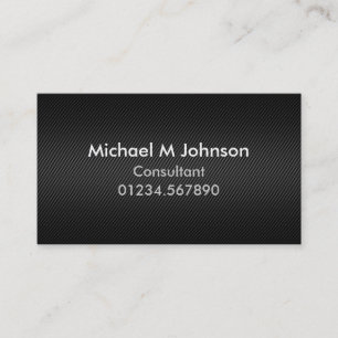 Modern Customizable Carbon Fibre Effect Business Card