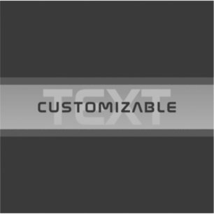 Modern Customizable Layered Text   Black & Grey